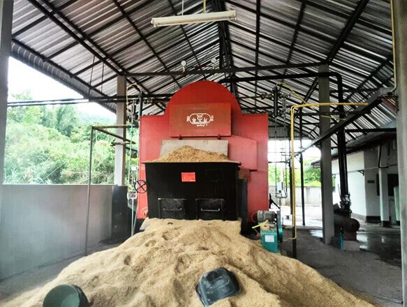 10Tons/h biomass fired steam boiler used in rice mill plant