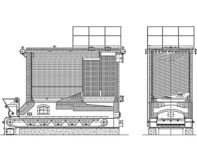 biomass coal thermal oil boiler structure