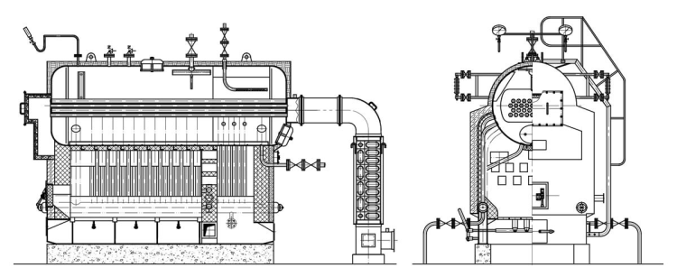 DZH biomass fired boiler structure