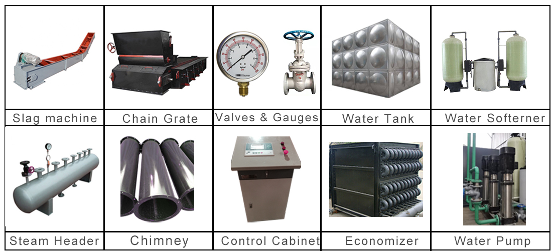 Accessories of dzh coal boiler